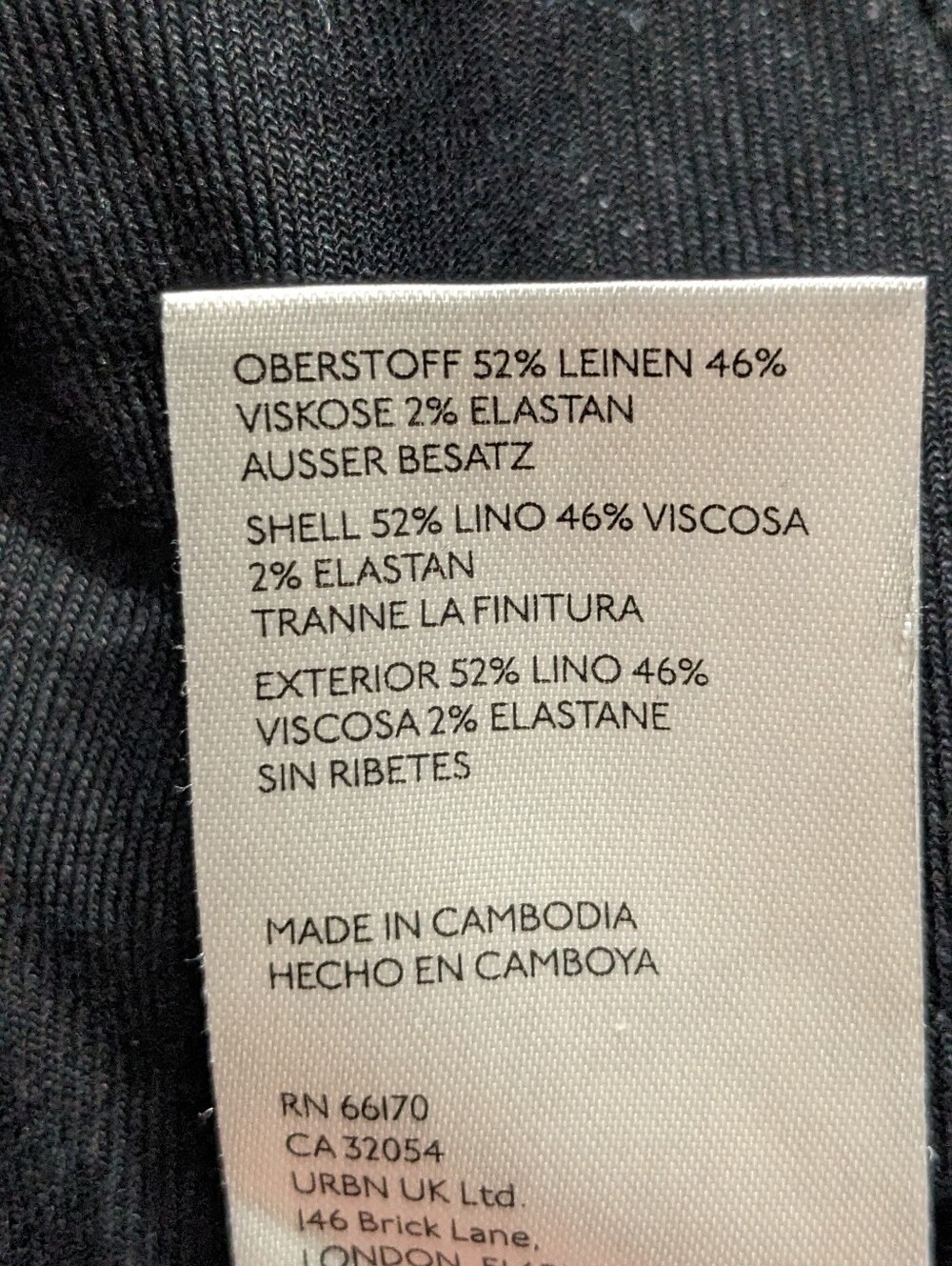 ANTHROPOLOGIE Black Linen Blend Flared Pants - Picture 10 of 11